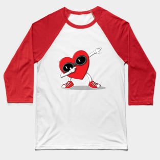 Dabbing Heart Baseball T-Shirt